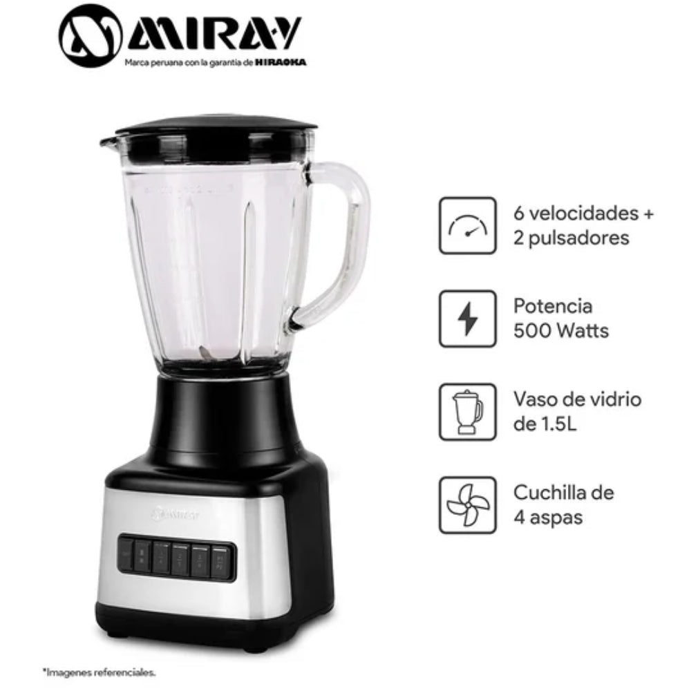 Combo Miray Olla Arrocera Gris 1.5L + Licuadora 1.5L + Horno Microondas 20L