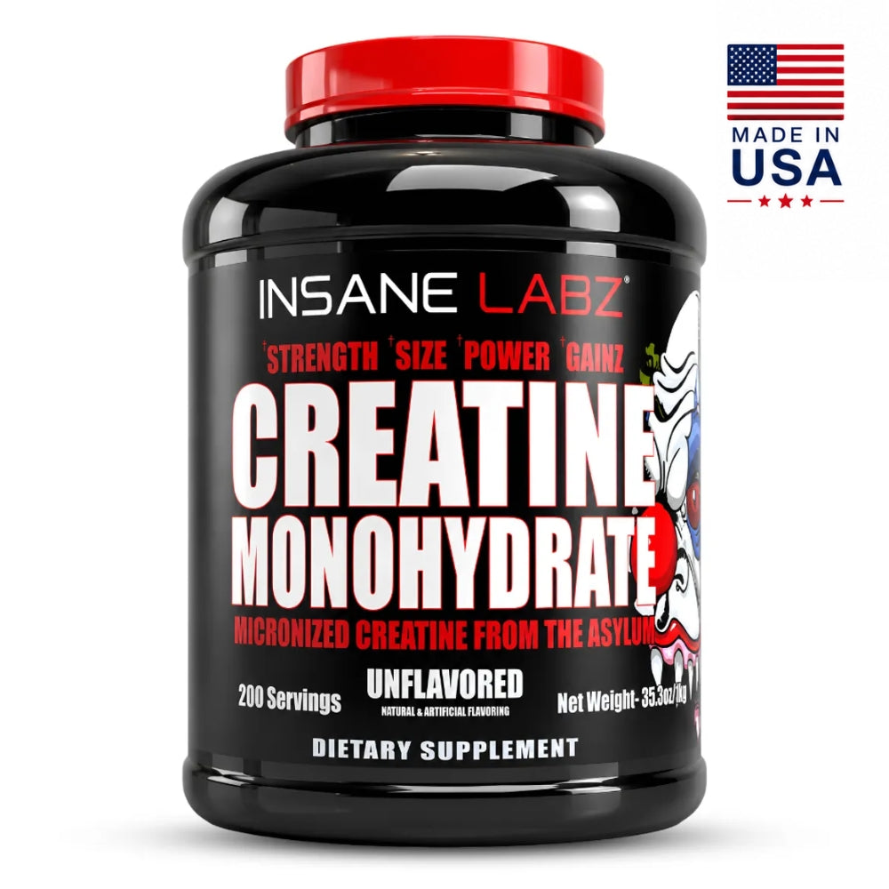 Creatina Insane Labz Monohidratada y Micronizada 1 KG 200 Servicios