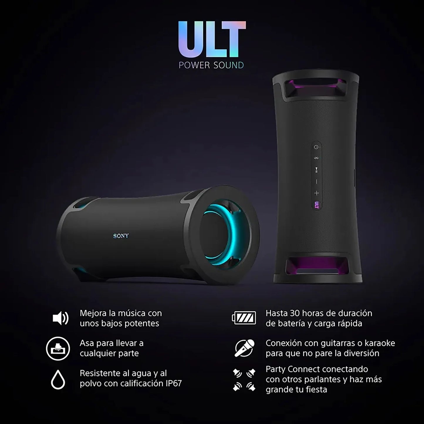 Sony Parlante Bluetooth SRS-ULT70 para fiestas ULT FIELD 7