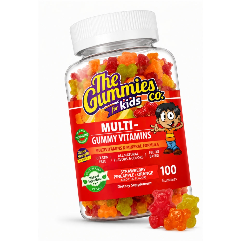 The Gummies Co Para Niños Gomitas Mega Multivitamínico Fresa y Piña