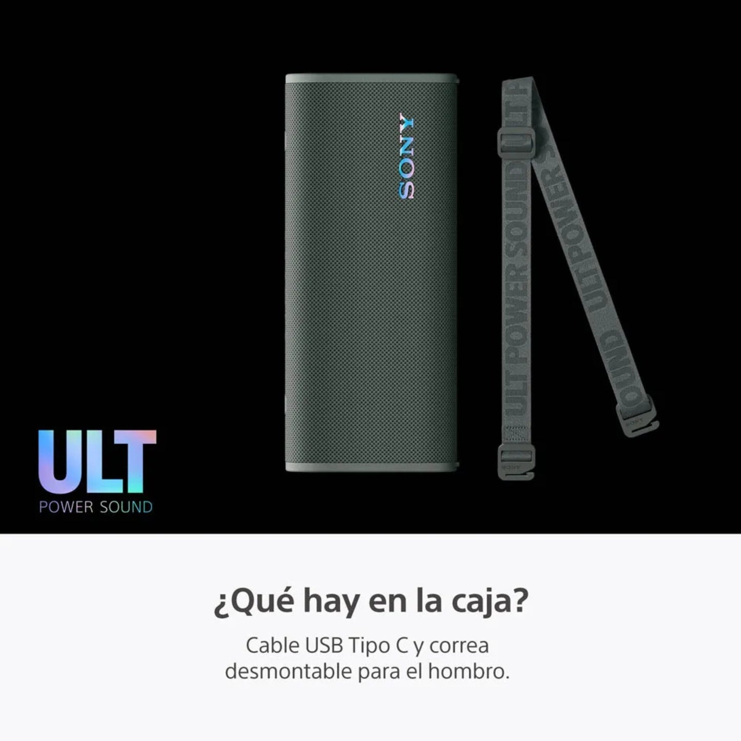 ⁠Parlante para fiesta Sony SRS-ULT30 24hrs Waterproof ULT FIELD 3 Verde