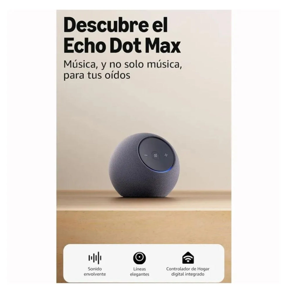 Parlante Inteligente Amazon Echo Dot Max con Alexa Integrada Azul