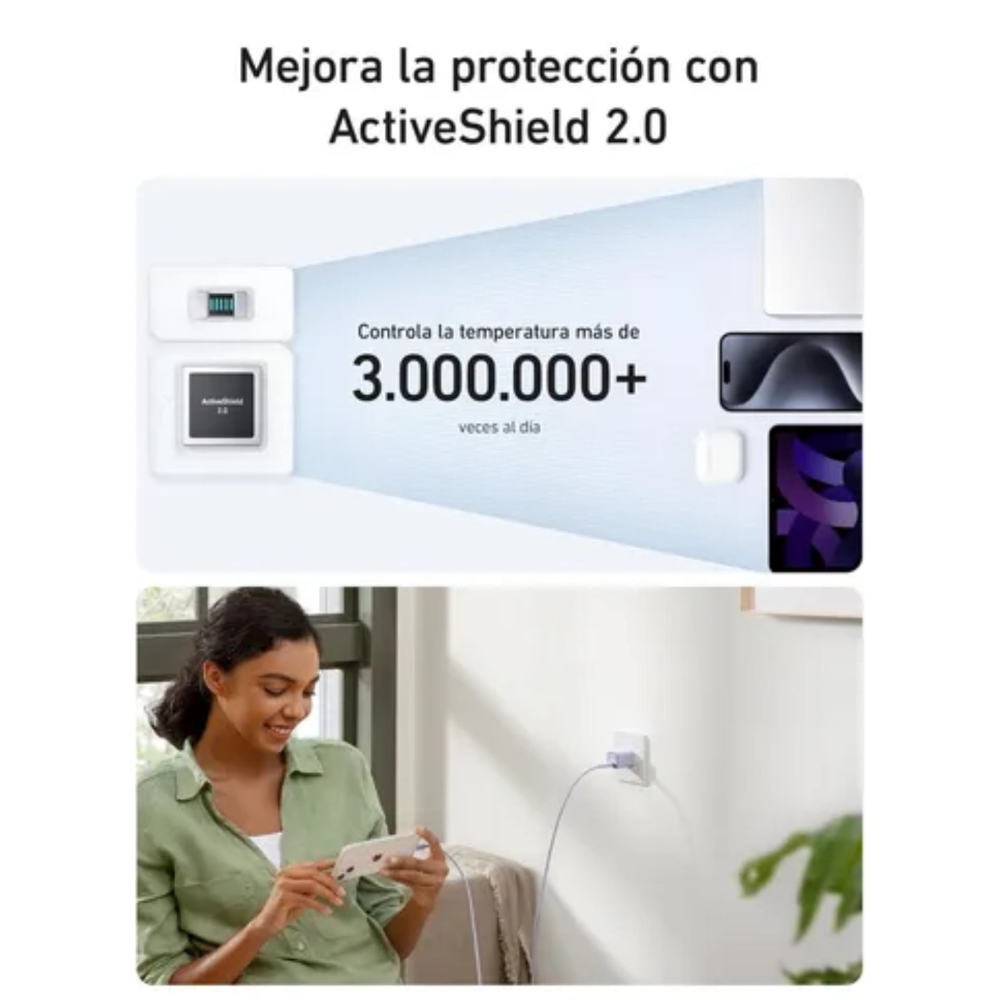 Cargador de Pared Anker 511 Ultra Compacto Nano 3 Pro 30W Negro
