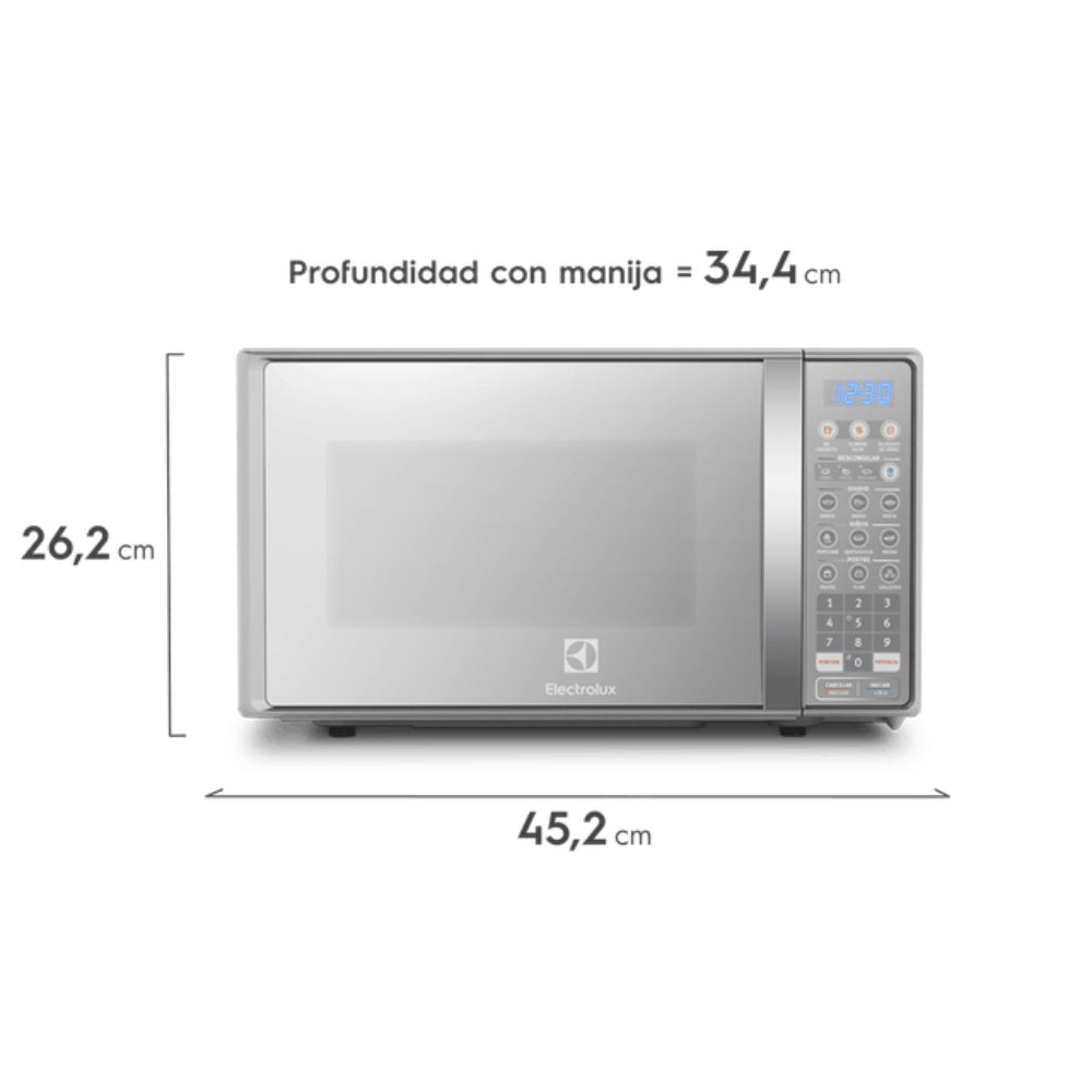Microondas Electrolux 20L Electrico EMDO20S2GSRUG Silver