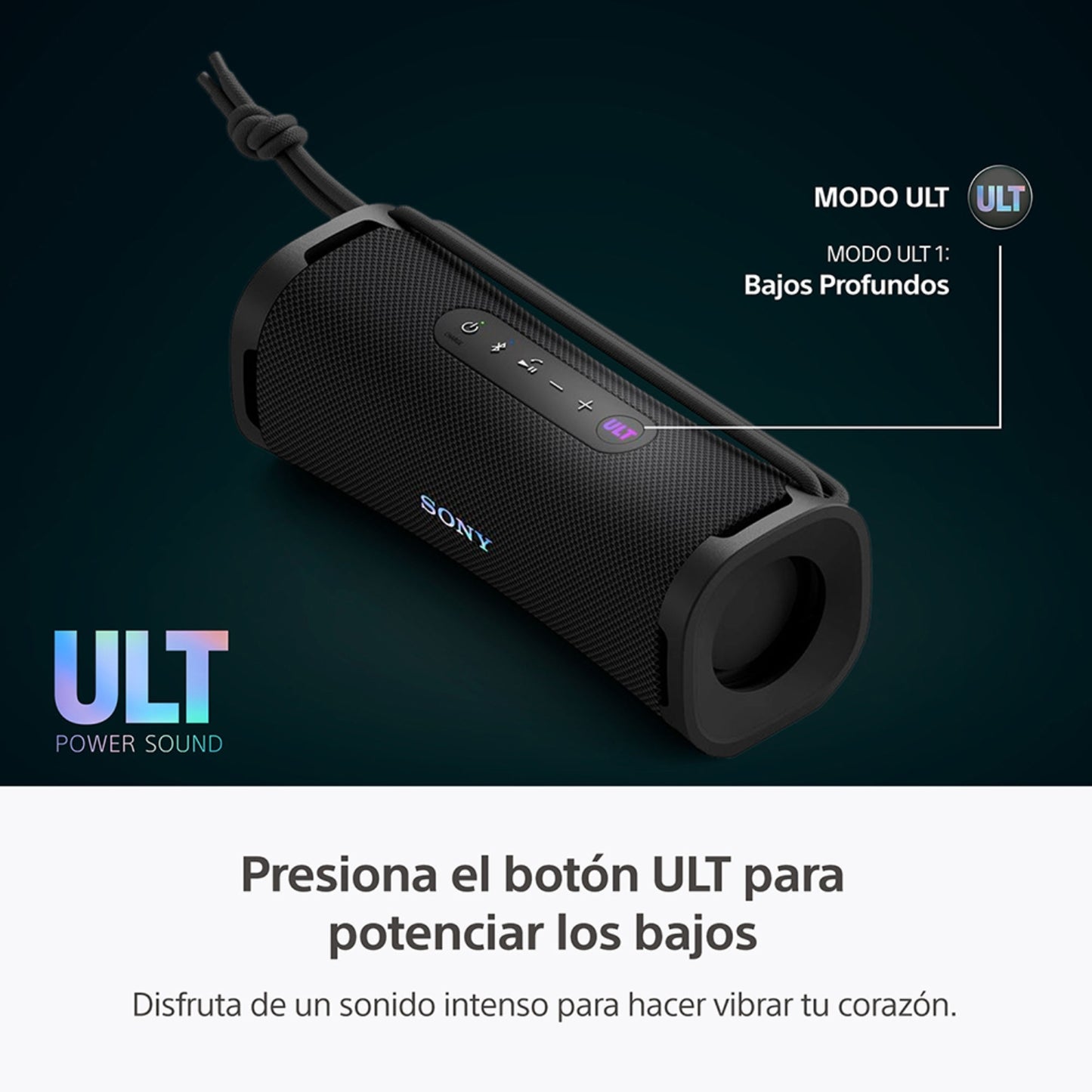 Sony Parlante Bluetooth SRS-ULT10 Portátil ULT FIELD 1 Negro