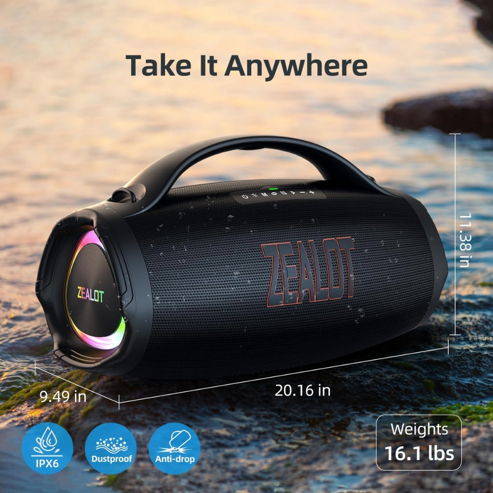Parlante Bluetooth Zealot S98 160W Negro