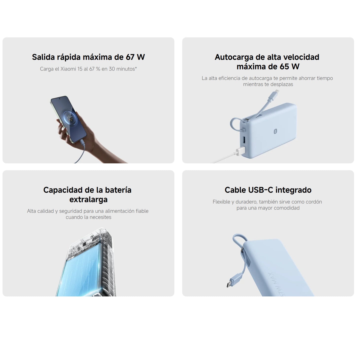 Power Bank Xiaomi 20000 mAh 67W Beige