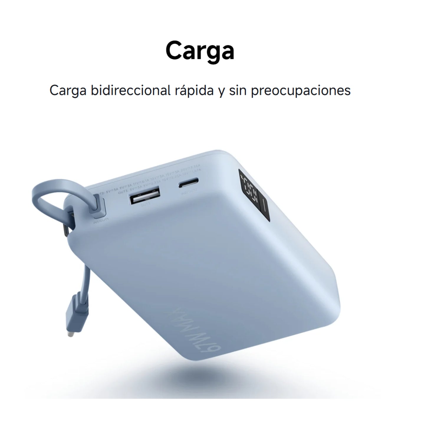 Power Bank Xiaomi 20000 mAh 67W Azul