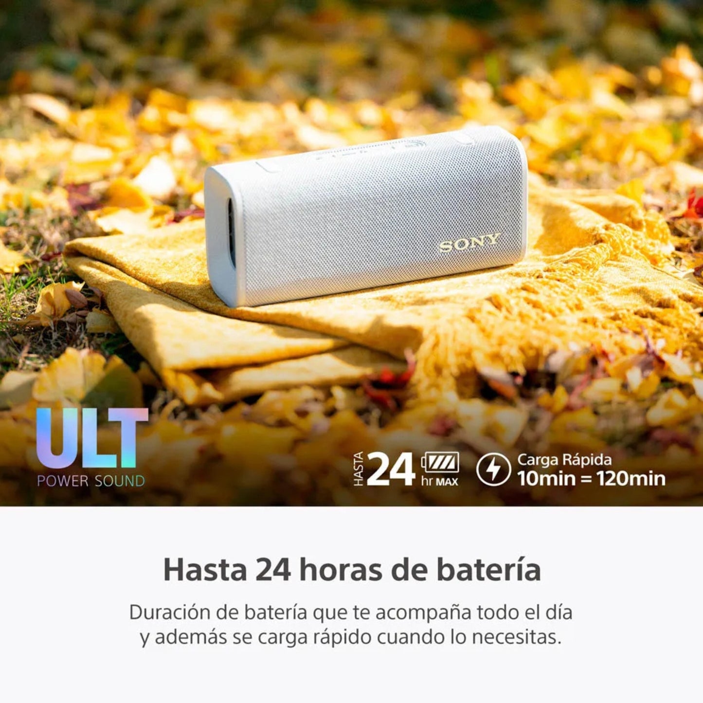 ⁠Parlante para fiesta Sony SRS-ULT30 24hrs Waterproof ULT FIELD 3 Blanco