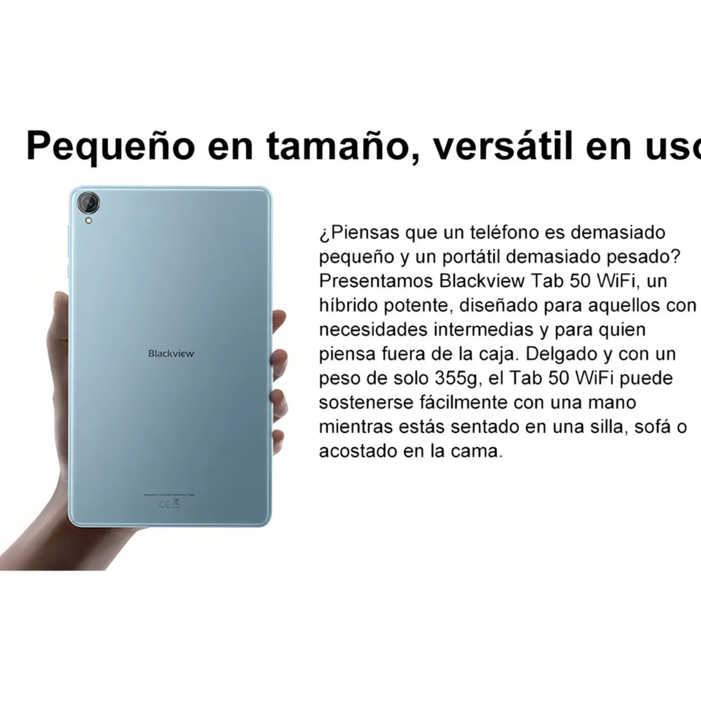Tablet Blackview Tab 50 Sky Blue 128GB  WiFi 4G RAM