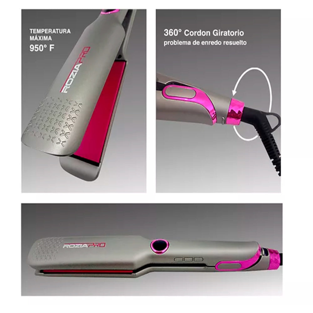 Plancha para cabello Rozia HR817 Alisadora Profesional 230 ºC Placa ceramica