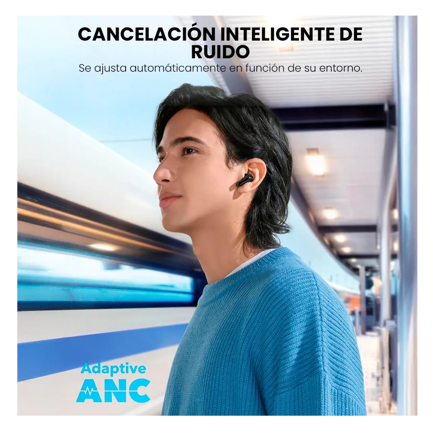 Audífonos Bluetooth SoundCore By Anker P40I ANC BT5.3 60Hrs