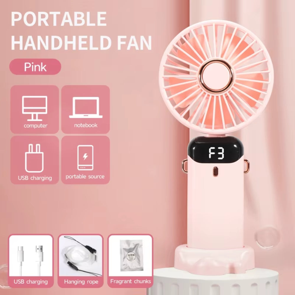 Ventilador de Mano Portatil 3 Posiciones