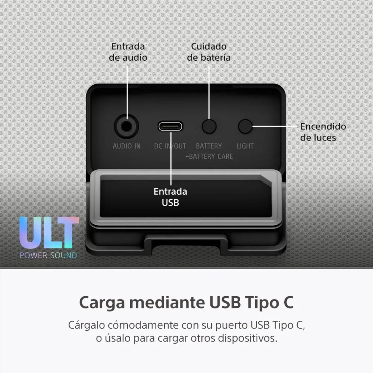 ⁠Parlante para fiesta Sony SRS-ULT50 ULT FIELD 5 Blanco