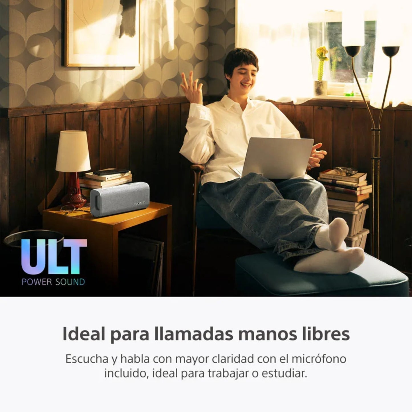 ⁠Parlante para fiesta Sony SRS-ULT30 24hrs Waterproof ULT FIELD 3 Blanco
