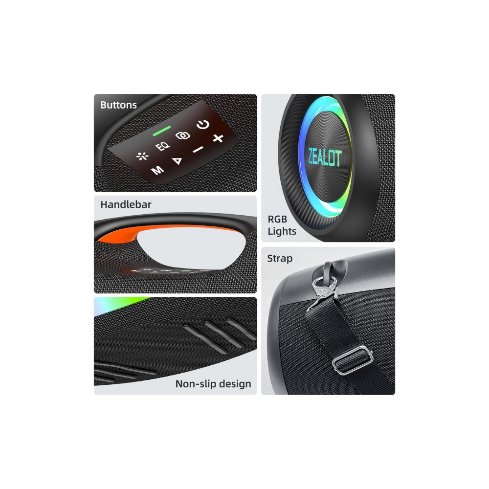 Parlante Bluetooth Zealot S89 250W Negro