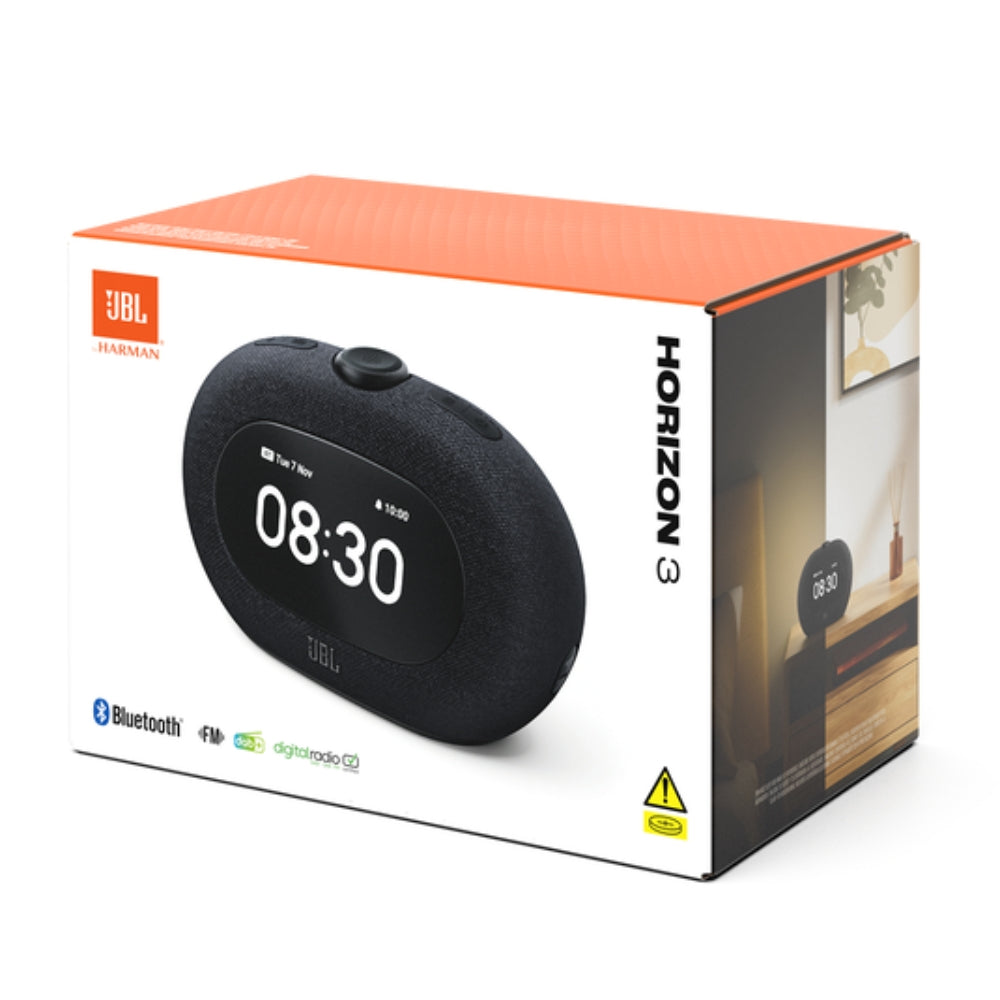 JBL Horizon 3 Radio Reloj Despertador Bluetooth 5.3 FM USB-C Negro