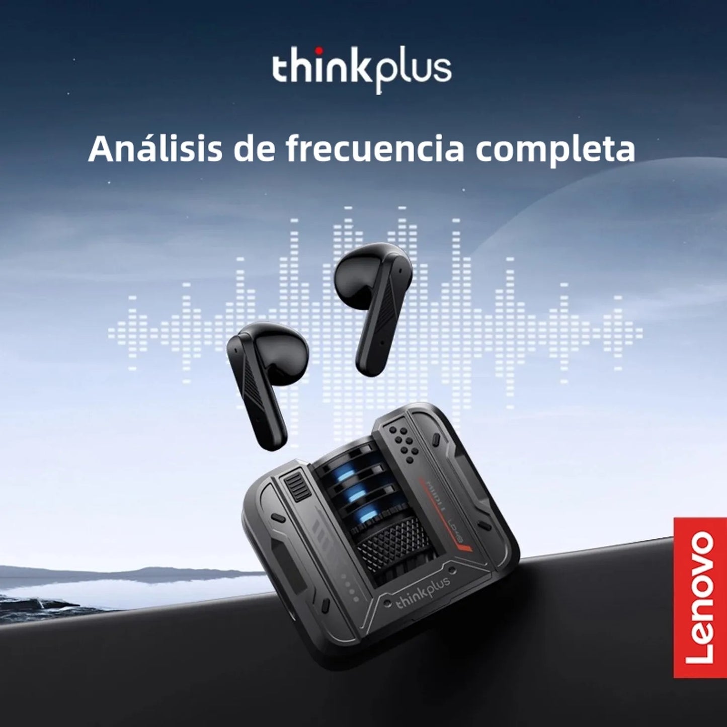 Audífono Lenovo LP49 Gris 30h Bluetooth 5.4
