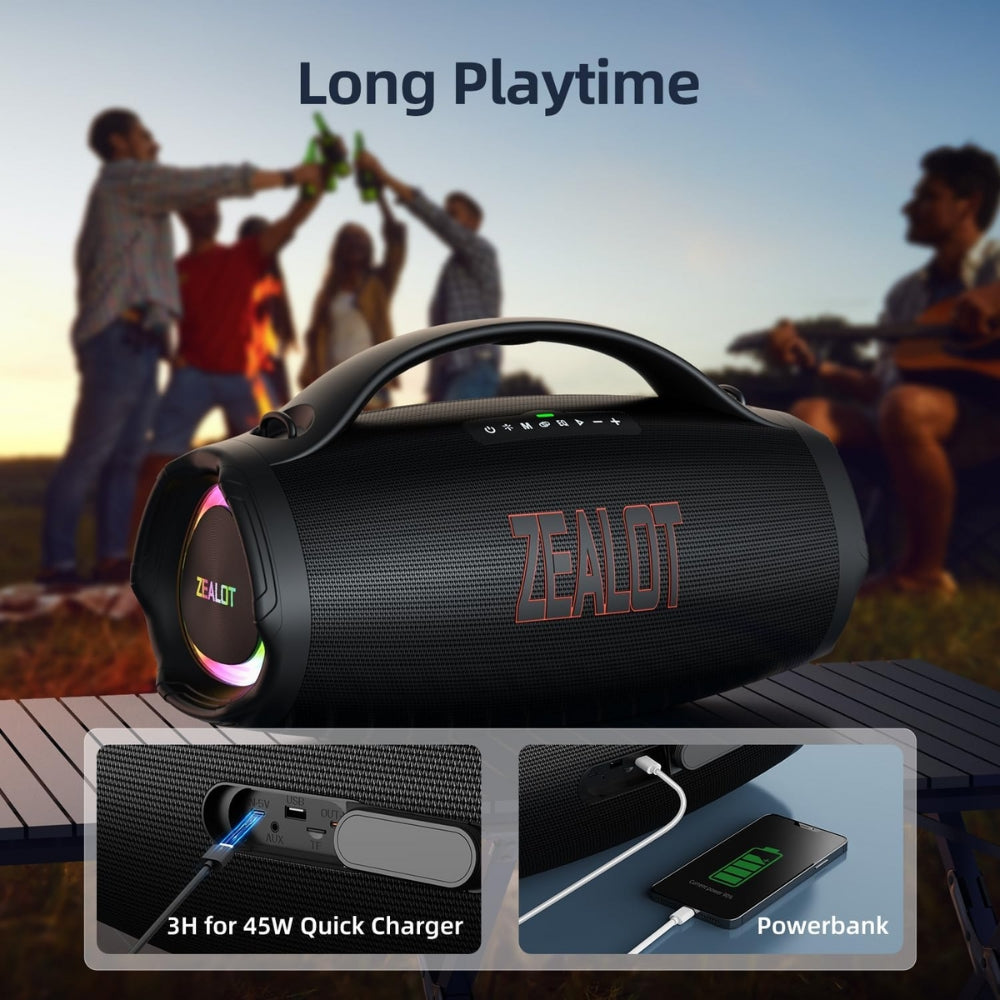 Parlante Bluetooth Zealot S98 160W Negro