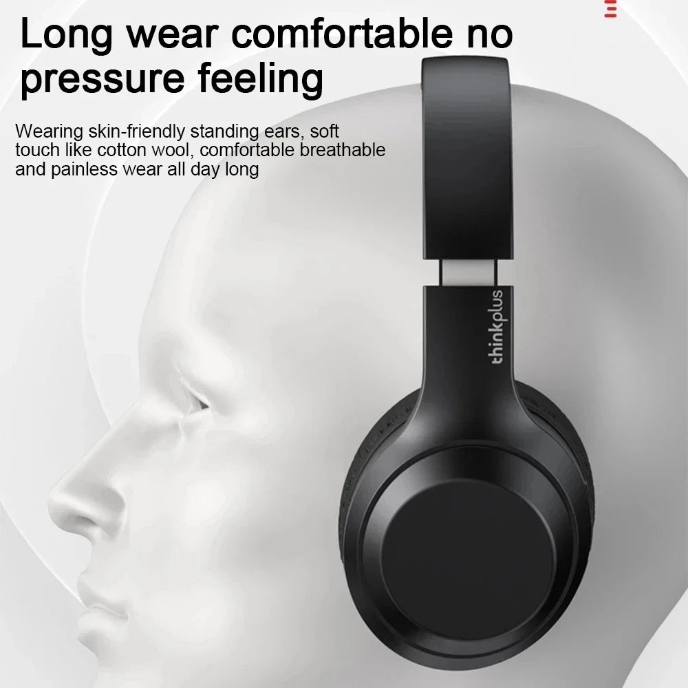 AUDIFONOS LENOVO TH10 BLUETOOTH OVER EAR NEGRO