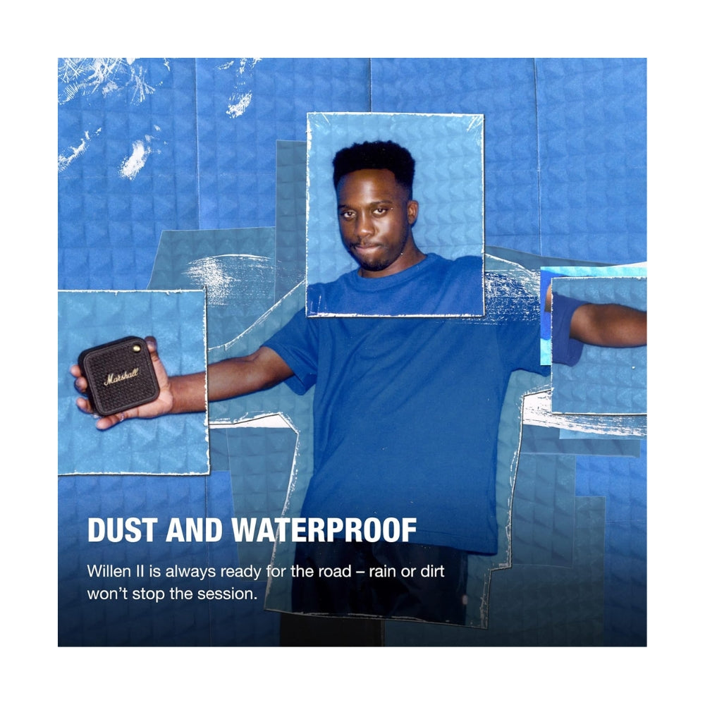 Parlante Bluetooth Portatil Marshall Willen II IP67 17Hrs Negro