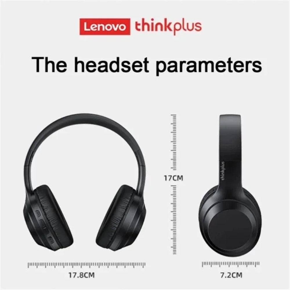 AUDIFONOS LENOVO TH10 BLUETOOTH OVER EAR NEGRO