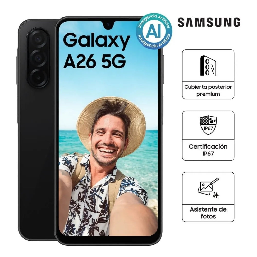 Celular Samsung Galaxy A26 Negro 128GB 6GB RAM