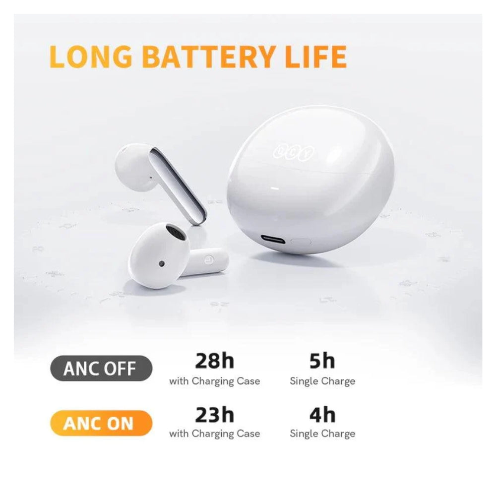 Audífono QCY Ailybuds Pro + ANC Negro 28h Hi-Res Bluetooth
