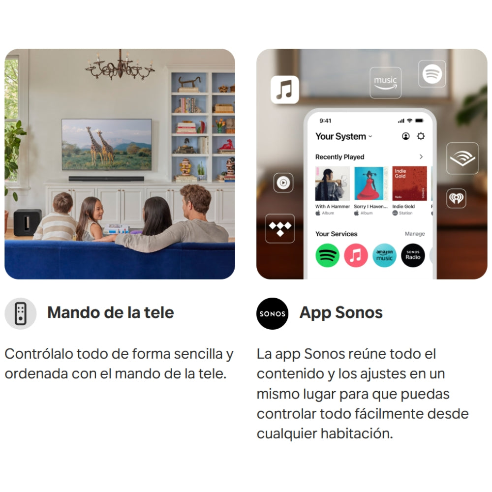 Barra de Sonido Soundbar Sonos Arc Ultra WiFi Negro