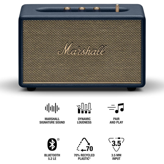 Parlante Bluetooth Marshall Acton III BT5.2 30 Watts Azul