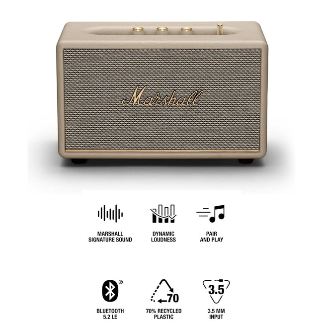 Parlante Bluetooth Marshall Acton III BT5.2 30 Watts Crema
