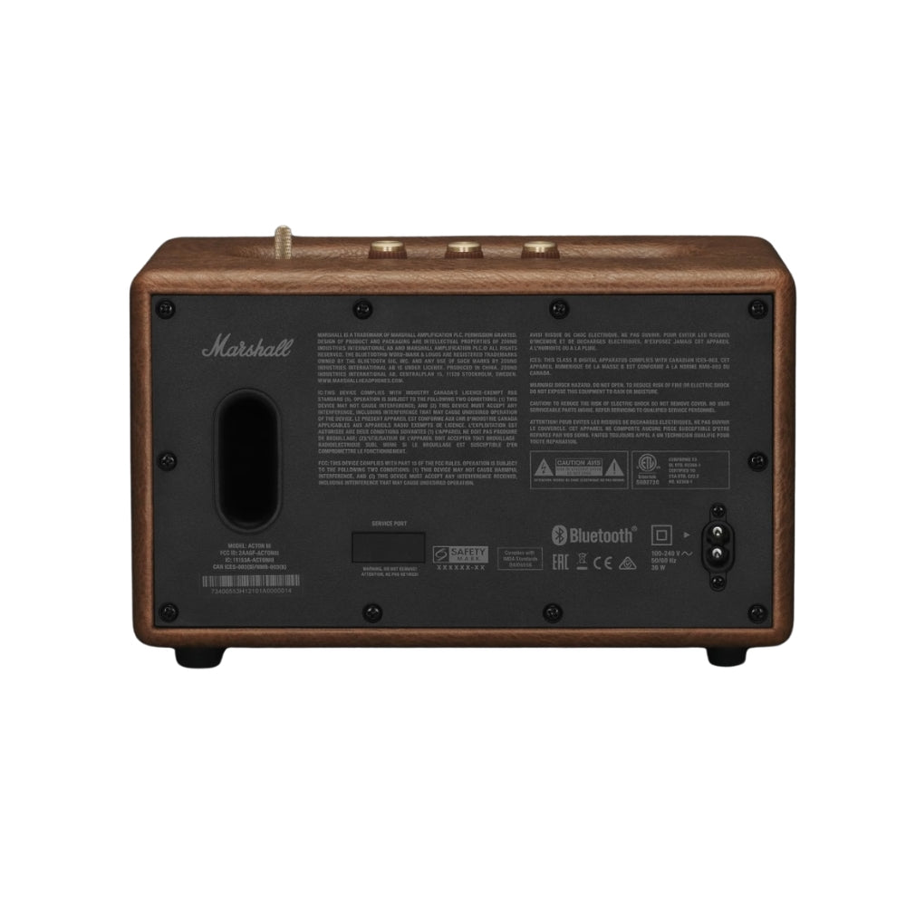 Parlante Bluetooth Marshall Acton III BT5.2 30 Watts Marrón