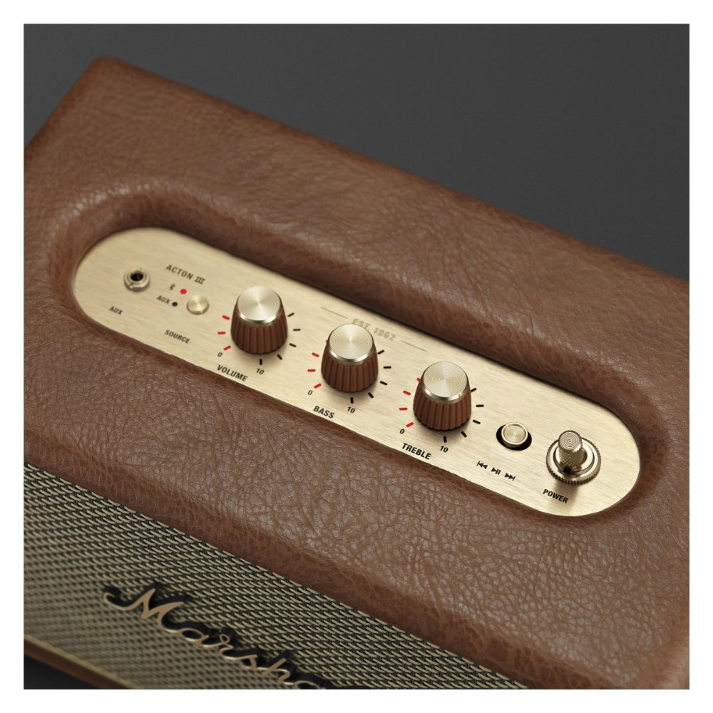 Parlante Bluetooth Marshall Acton III BT5.2 30 Watts Marrón