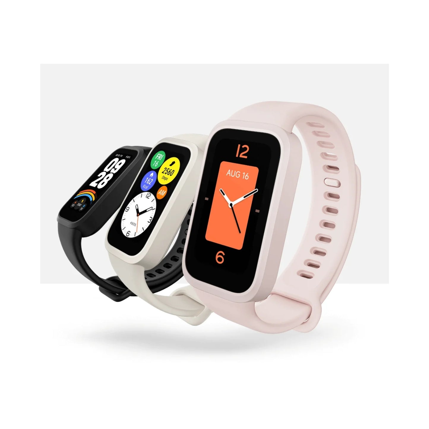 Xiaomi Redmi Smart Band 9 Active Rosado + Smart Band 8 Active Negro