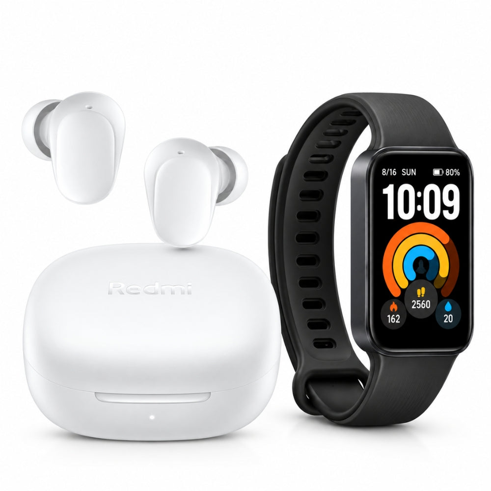 Combo Xiaomi Audífonos Redmi Buds 6 Play + Smart Band 11 Active Negro