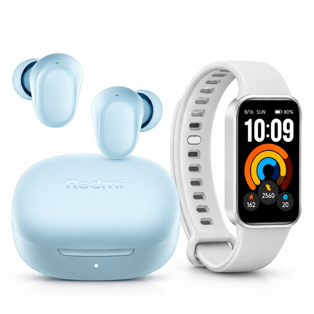 Combo Xiaomi Audífonos Redmi Buds 6 Play + Smart Band 11 Active Gris