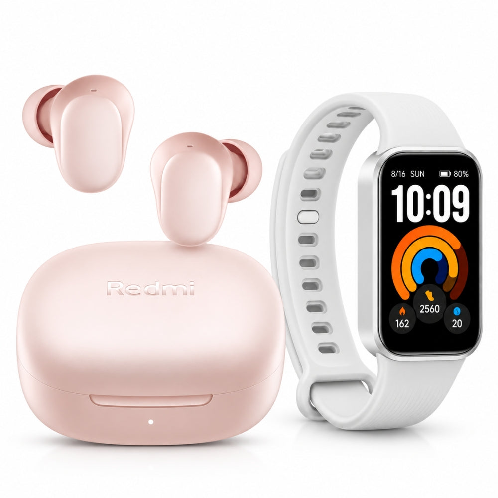 Combo Xiaomi Audífonos Redmi Buds 6 Play + Smart Band 11 Active Gris