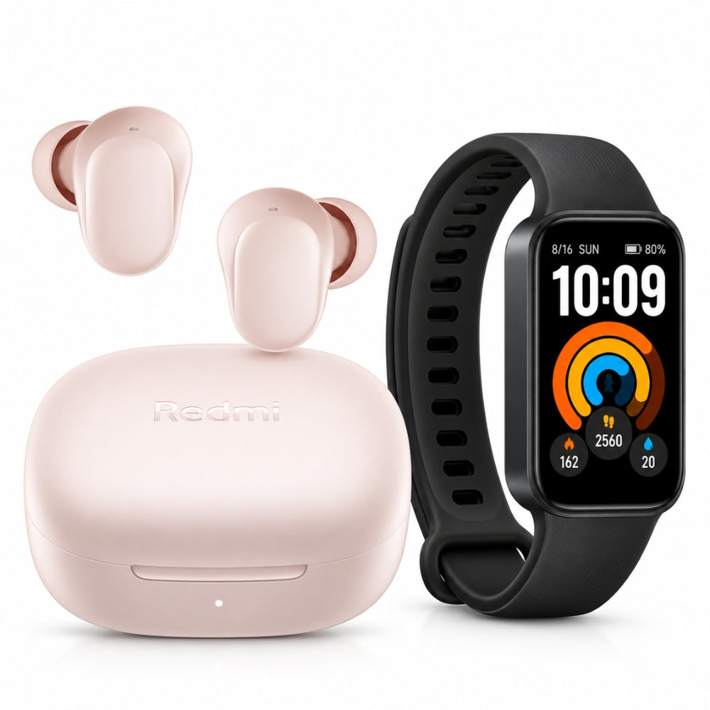 Combo Xiaomi Audífonos Redmi Buds 6 Play + Smart Band 11 Active Negro