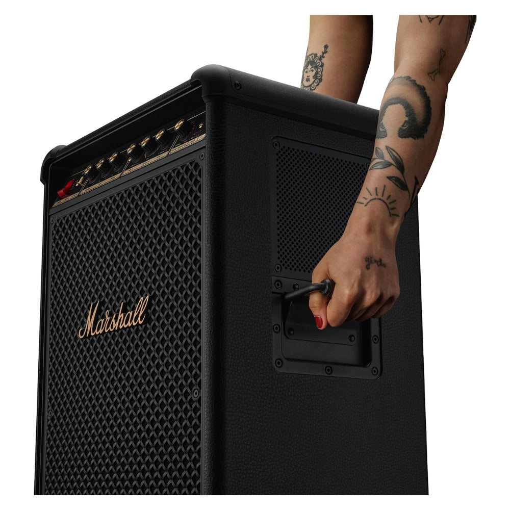 Parlante Marshall Bromley 750 Negro 40 horas 500W con luces y ruedas