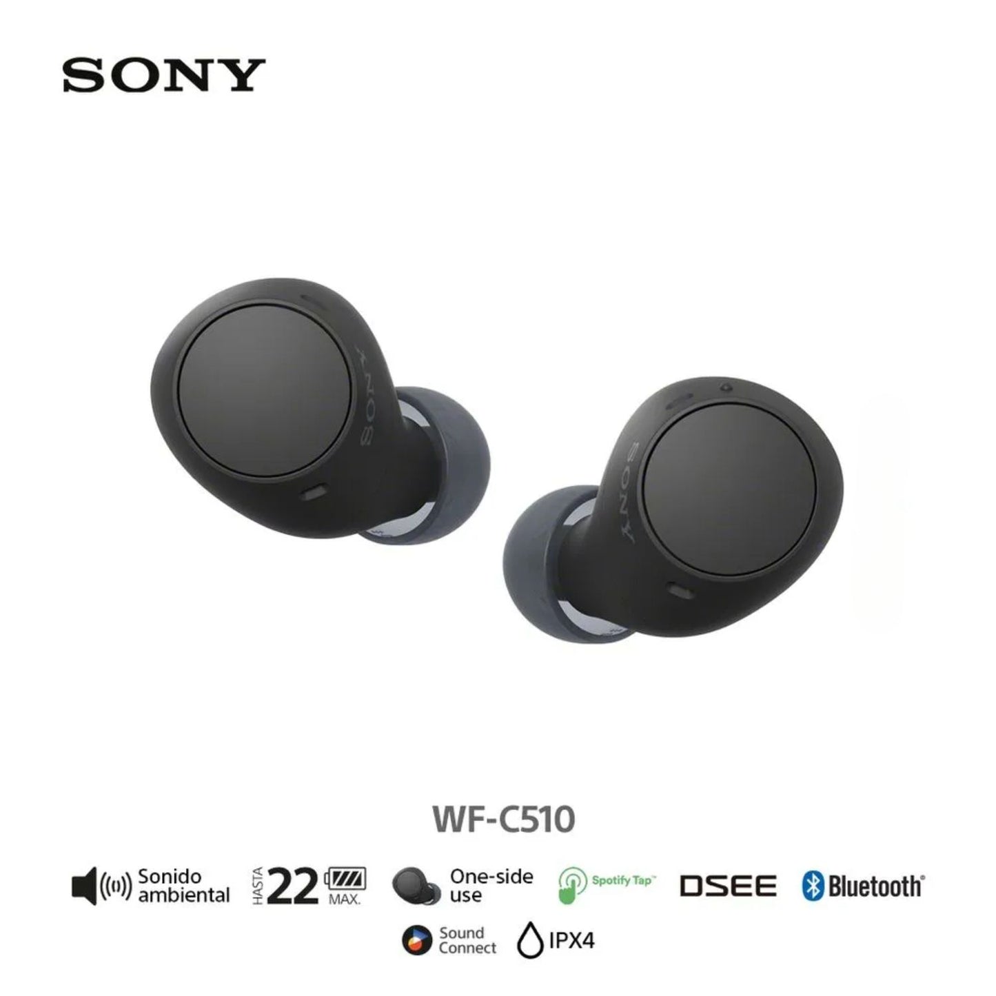 Audífono inalambrico Sony WF-C510 Negro True Wireless