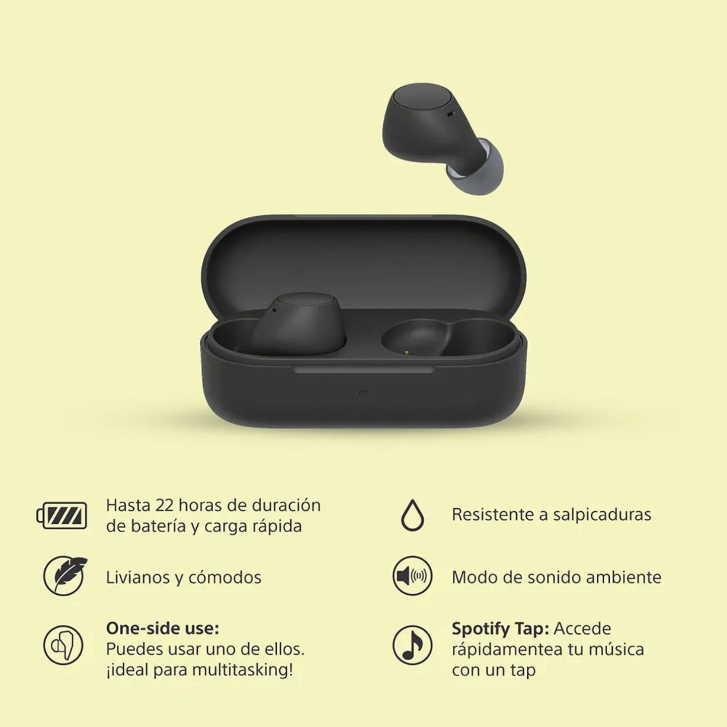 Audífono inalambrico Sony WF-C510 Negro True Wireless