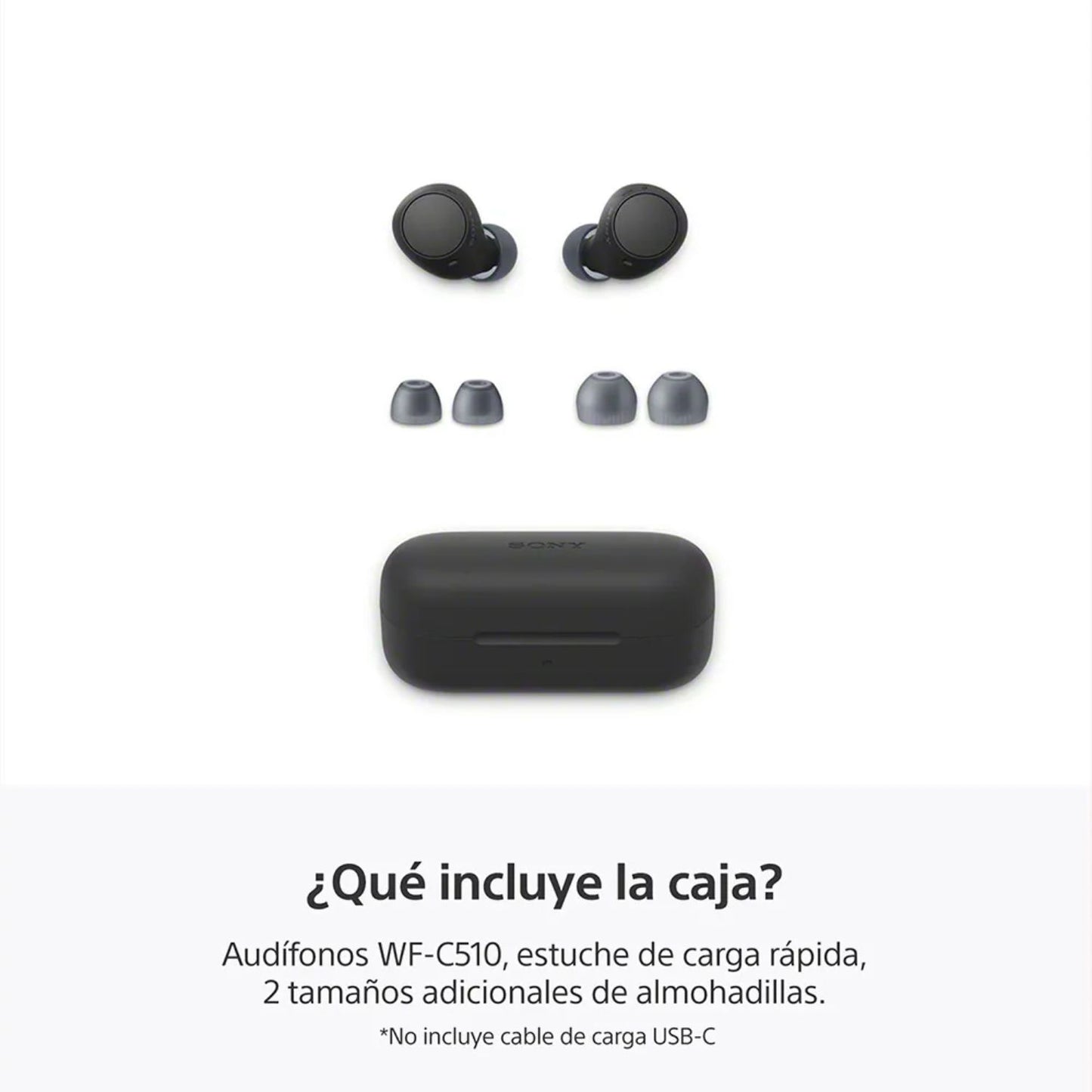 Audífono inalambrico Sony WF-C510 Negro True Wireless