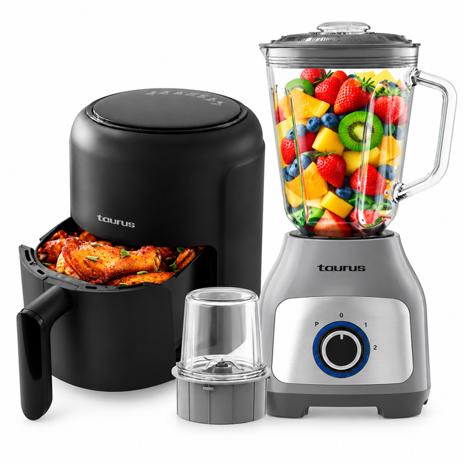 Combo Taurus Freidora de aire 2.6L + Licuadora Premium 1.5L