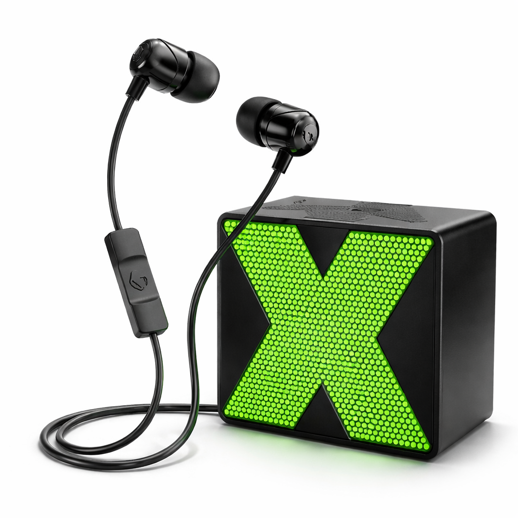 Audifonos Skullcandy Jib Negro con micrófono + Parlante Bluetooth X1 de regalo