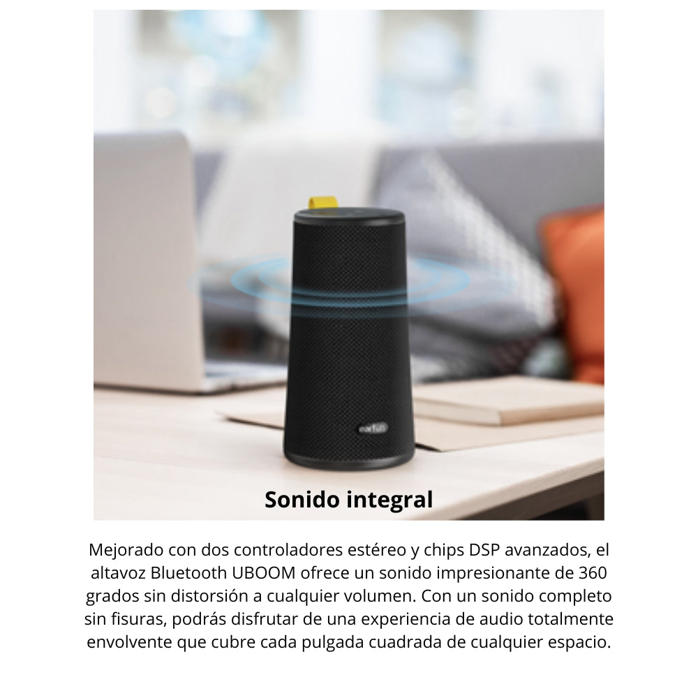 Parlante Earfun Uboom 24W Bluetooth 16h ipx7