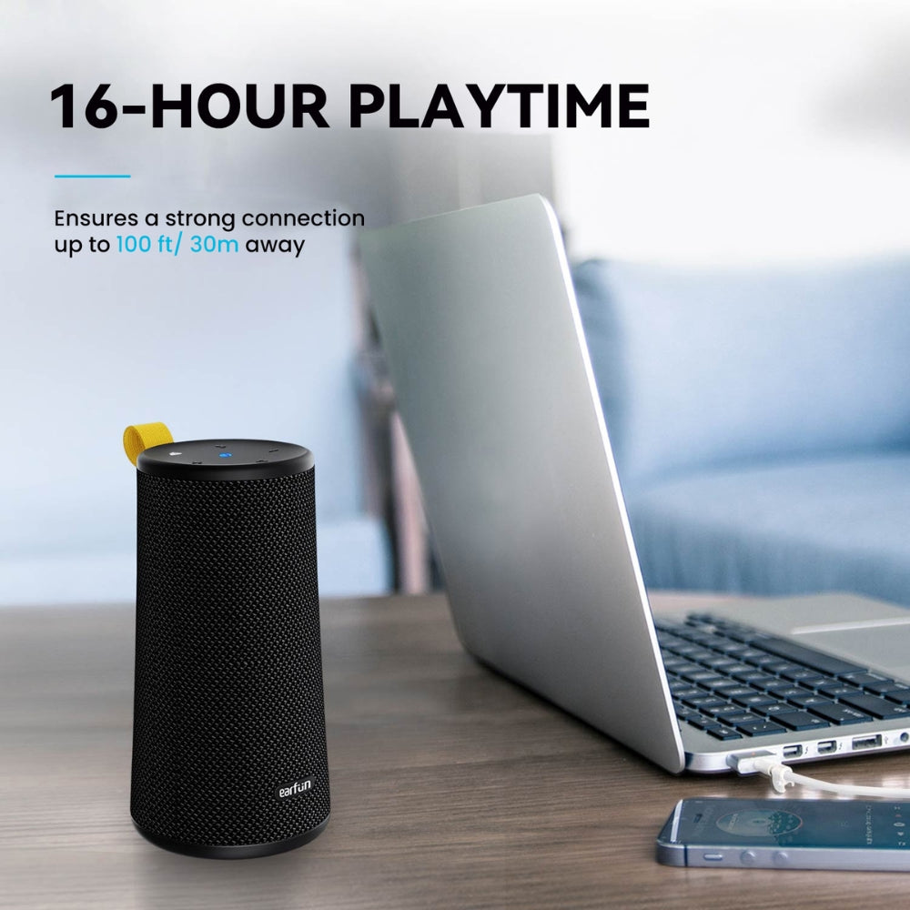 Parlante Earfun Uboom 24W Bluetooth 16h ipx7