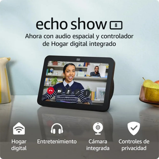 Parlante Inteligente Amazon Alexa Echo Show 8 3ra Gen - Colores