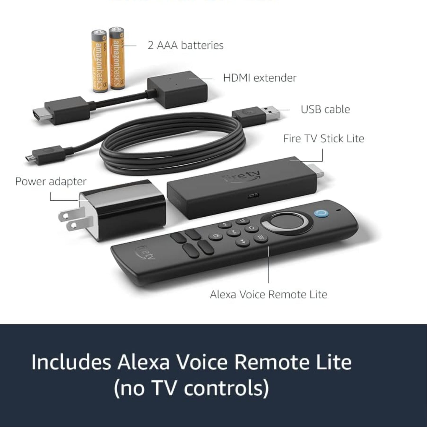 Amazon Fire TV Stick Lite con control remoto de voz Alexa