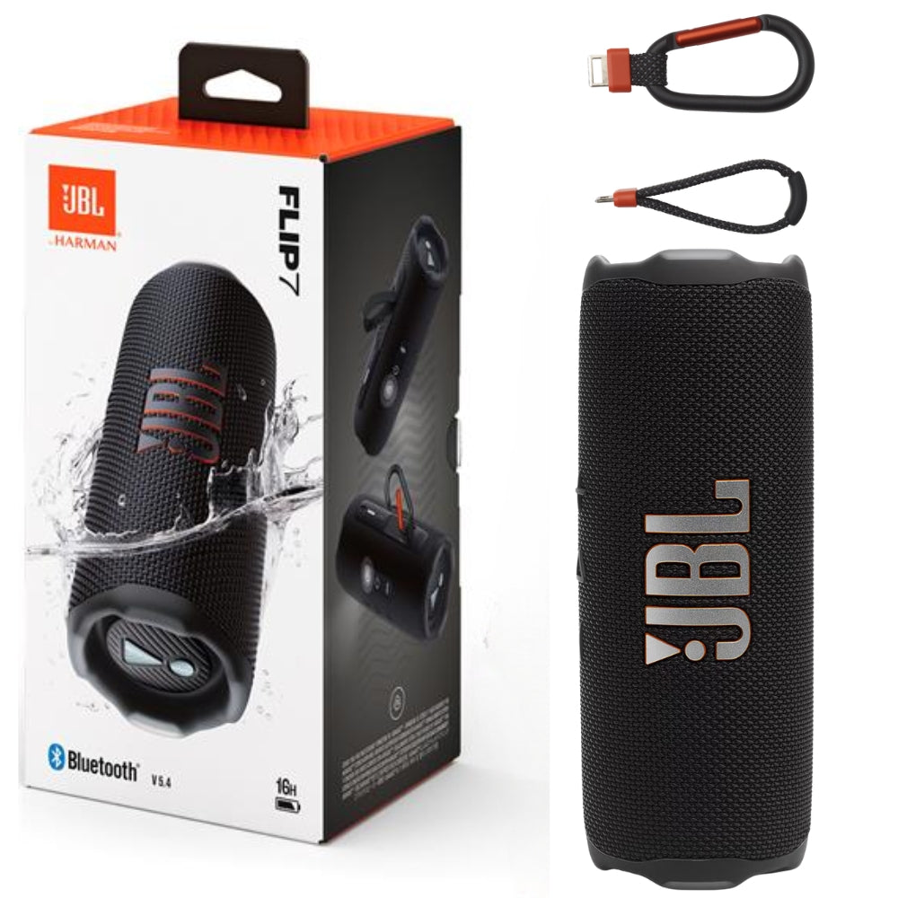 Parlante Bluetooth Portátil JBL Flip 7 Negro con AI Sound Boost