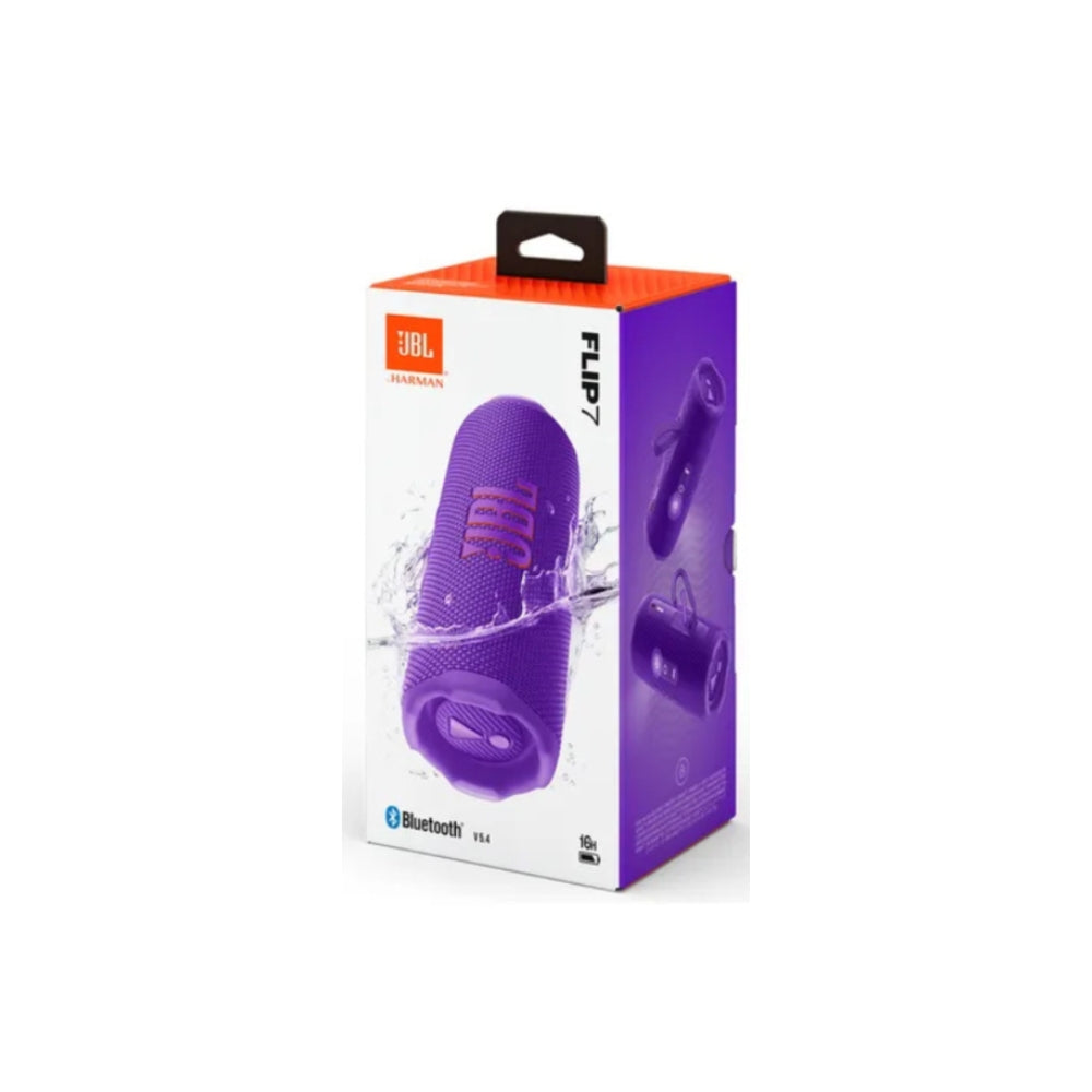 Parlante Bluetooth Portátil JBL Flip 7 Morado con AI Sound Boost